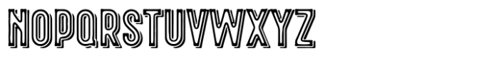 Freiburg Line Texture Font UPPERCASE