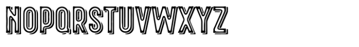 Freiburg Line Texture Font LOWERCASE