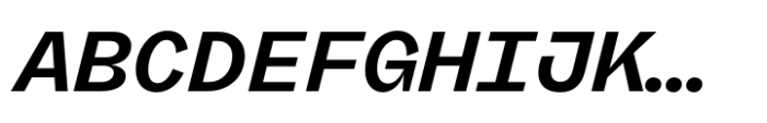 Freigeist Mono Bold Italic Font UPPERCASE