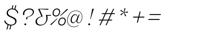Freigeist Mono Light Italic Font OTHER CHARS