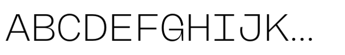 Freigeist Mono Light Font UPPERCASE