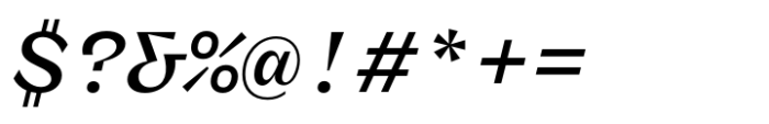 Freigeist Mono Medium Italic Font OTHER CHARS