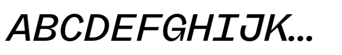 Freigeist Mono Medium Italic Font UPPERCASE