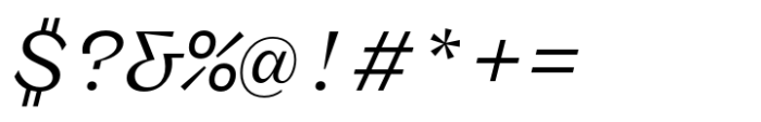 Freigeist Mono Regular Italic Font OTHER CHARS