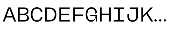 Freigeist Mono Regular Font UPPERCASE