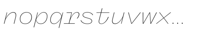 Freigeist Mono Thin Italic Font LOWERCASE