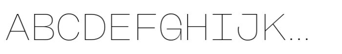Freigeist Mono Thin Font UPPERCASE
