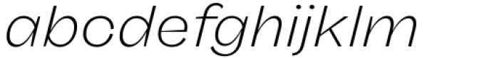 Freigeist Wide Light Italic Font LOWERCASE