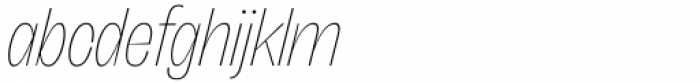Freigeist XCon Thin Italic Font LOWERCASE