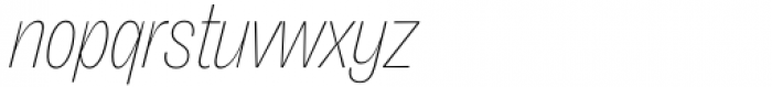 Freigeist XCon Thin Italic Font LOWERCASE