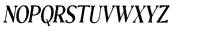 Freight Editorial Condensed Italic Font UPPERCASE