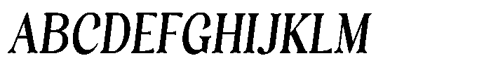 Freight Editorial Condensed Slant Font UPPERCASE