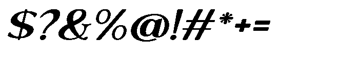 Freight Editorial Expanded Italic Font OTHER CHARS