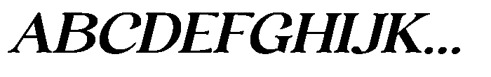Freight Editorial Expanded Italic Font UPPERCASE