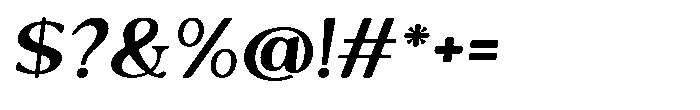 Freight Editorial Expanded Slant Font OTHER CHARS