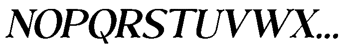 Freight Editorial Italic Font UPPERCASE