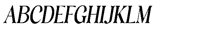 Freight Editorial Light Condensed Italic Font UPPERCASE