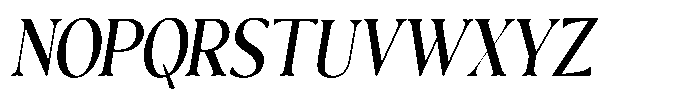 Freight Editorial Light Condensed Italic Font UPPERCASE