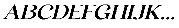Freight Editorial Light Expanded Italic Font UPPERCASE