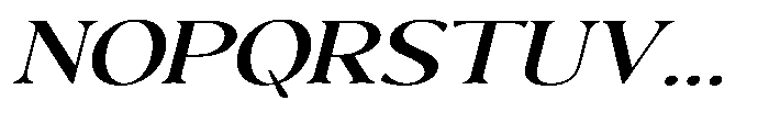 Freight Editorial Light Expanded Italic Font UPPERCASE