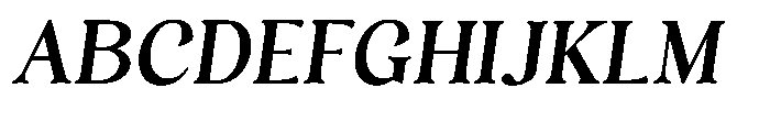 Freight Editorial Slant Font UPPERCASE