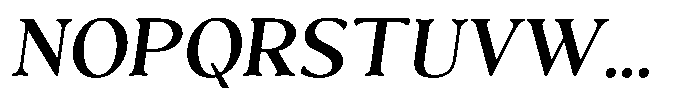 Freight Editorial Slant Font UPPERCASE