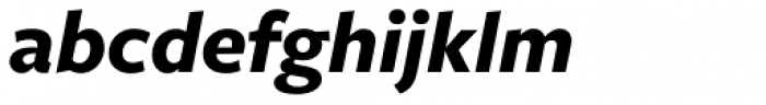 Freight Sans Bold Italic Font LOWERCASE