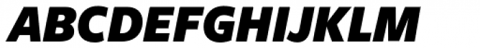 Freight Sans Condensed Pro Black Italic Font UPPERCASE