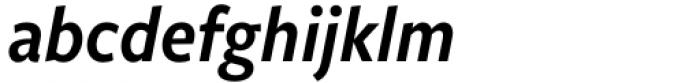 Freight Sans Pro Condensed Semibold Italic Font LOWERCASE