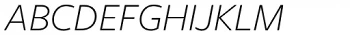 Freight Sans Pro Light Italic Font UPPERCASE
