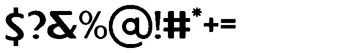 Fremost Light Font OTHER CHARS