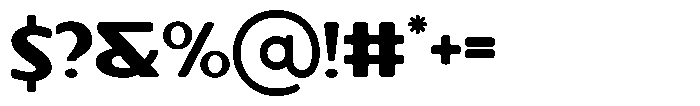 Fremost Regular Font OTHER CHARS