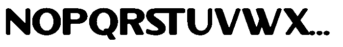 Fremost Regular Font LOWERCASE