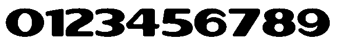 Fremost Wide Font OTHER CHARS