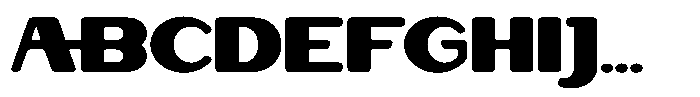 Fremost Wide Font UPPERCASE