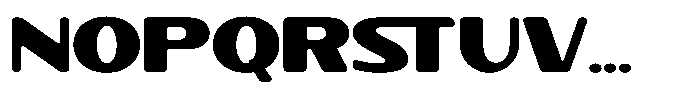 Fremost Wide Font UPPERCASE