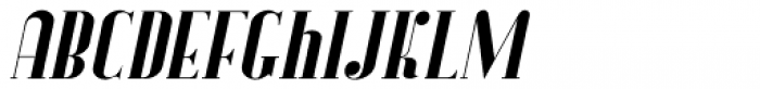 French Bistro Oblique JNL Font UPPERCASE