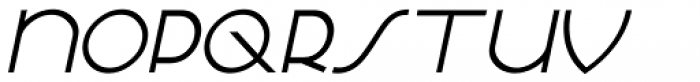 French Deco Oblique JNL Font UPPERCASE