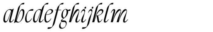 French Flair Italic Font LOWERCASE