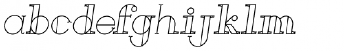 French Forge Italic Font LOWERCASE