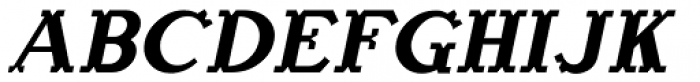 French Lettering Oblique JNL Font UPPERCASE