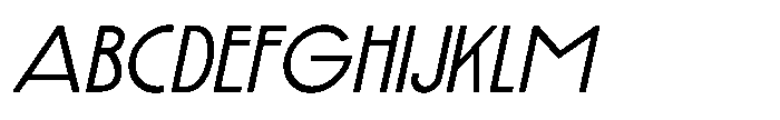 French Sans Moderne JNL French Sans Moderne Oblique JNL Regular FONT
