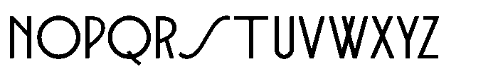 French Sans Moderne JNL Regular Font UPPERCASE