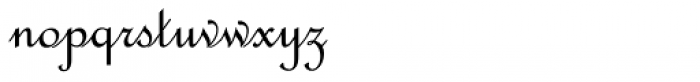 French Script Std Regular Font LOWERCASE