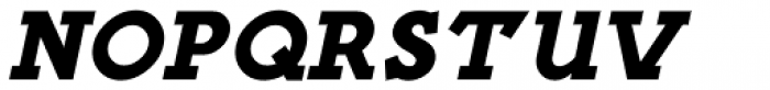 French Slab Serif Oblique JNL Font UPPERCASE