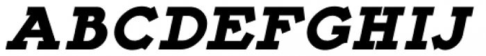 French Slab Serif Oblique JNL Font LOWERCASE