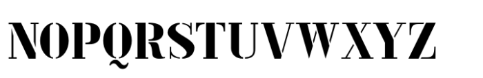 French Stencil Regular JNL Font UPPERCASE
