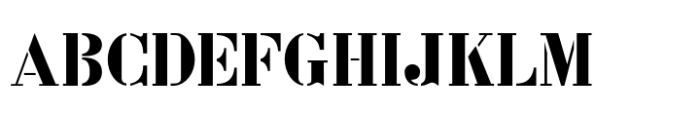 French Stencil Regular JNL FONT