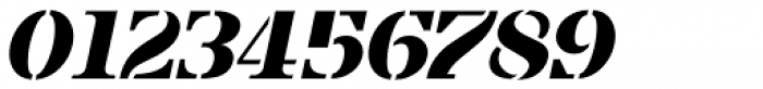 French Stencil Serif JNL Obllique Font OTHER CHARS
