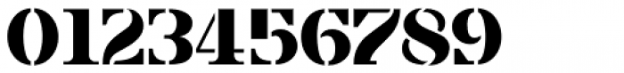 French Stencil Serif JNL Regular Font OTHER CHARS